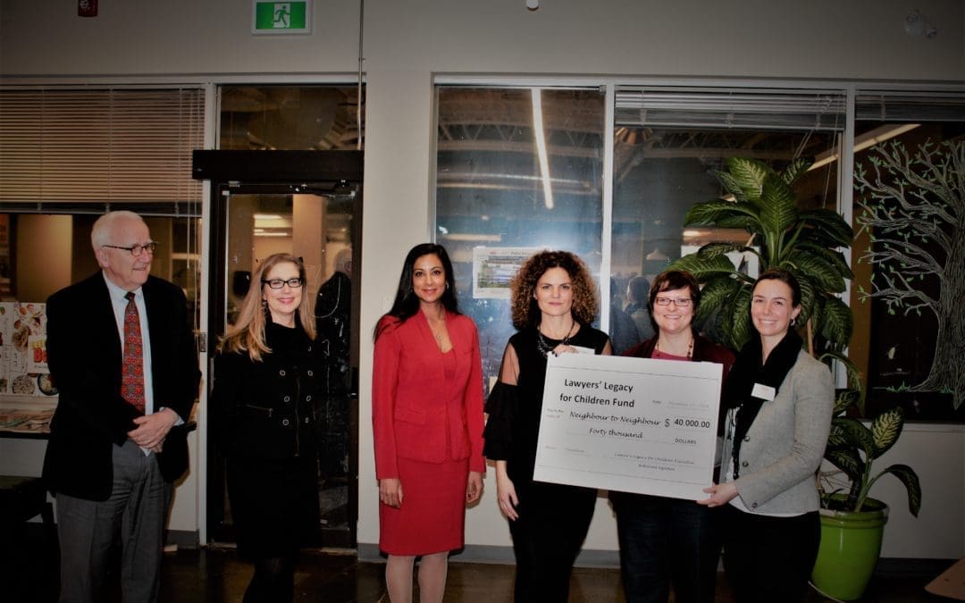 Lawyers’ Legacy for Children Fund donates $40,000 to the Hamilton Community Food Centre