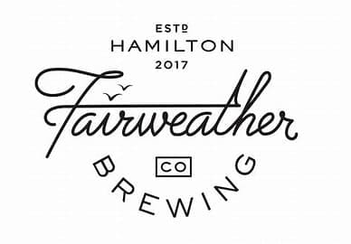 Black and White logo for Fairweather Brewing Co. located in Hamilton